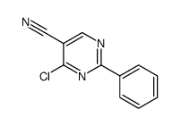 2-苯基-4-氯-5-氰基嘧啶结构式