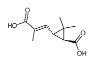 (E)-trans-(+)-Chrysanthemumdicarboxylic acid Structure