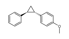 1-methoxy-4-((1SR,2SR)-2-phenylcyclopropyl)benzene结构式