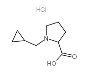 1-(环丙基甲基)吡咯烷-2-羧酸结构式