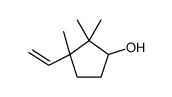 3-ethenyl-2,2,3-trimethylcyclopentan-1-ol Structure