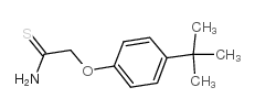 2-(4-叔丁基苯氧基)硫代氨基乙酰结构式
