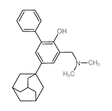 [1,1'-Biphenyl]-2-ol,3-[(dimethylamino)methyl]-5-tricyclo[3.3.1.13,7]dec-1-yl-结构式