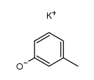 potassium m-methylphenoxide Structure