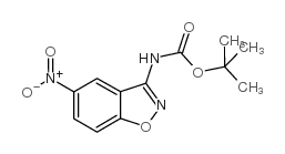 (5-硝基-1,2-benz异噁唑-3-基)氨基甲酸1,1-二甲基乙酯结构式