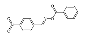 4-nitro-benzaldehyde-(O-benzoyl oxime )结构式