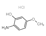 2-羟基-4-甲氧基苯胺盐酸盐结构式