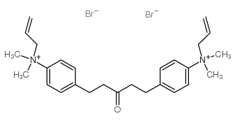 1,5-双(4-烯丙基二甲基氨苯基)戊-3-酮二溴结构式