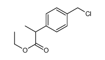 Benzeneacetic acid,4-(chloromethyl)-a-methyl-,ethyl ester Structure