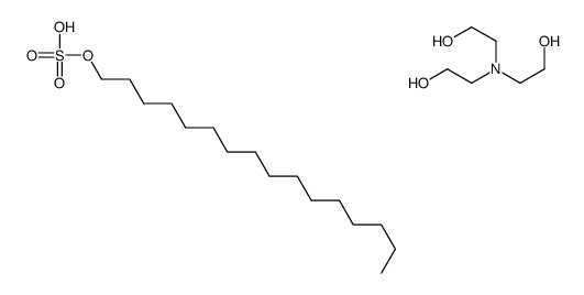十六烷醇硫酸单酯与三乙醇胺的化合物结构式