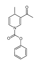 phenyl 3-acetyl-4-methylpyridine-1(4H)-carboxylate结构式