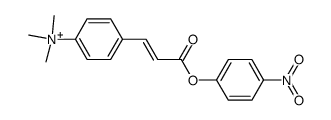 p-(N,N,N-Trimethylammonium)zimtsaeure-iodid-p-nitrophenylester结构式
