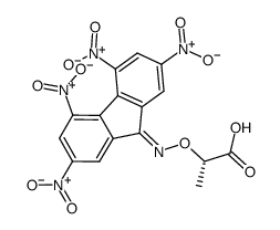 (+)-Alpha-(2,4,5,7-四硝基-9-亚芴氨基氧基)丙酸结构式