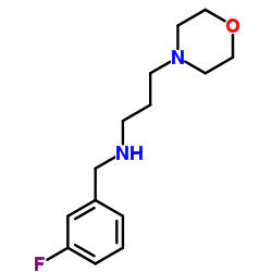 N-(3-Fluorobenzyl)-3-(4-morpholinyl)-1-propanamine Structure