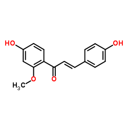 2''-O-甲基异甘草苷元; 4,4'-二羟基-2'-甲氧基查耳酮结构式