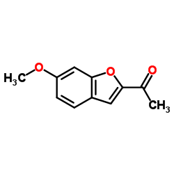 1-(6-Methoxy-1-benzofuran-2-yl)ethanone结构式