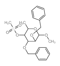 2-methoxy-6-methyl-5-methylsulfonyloxy-3,4-bis(phenylmethoxy)oxane Structure