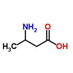 DL-3-氨基丁酸结构式