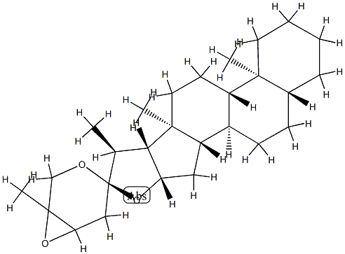 24,25-Epoxy-5α-spirostane结构式