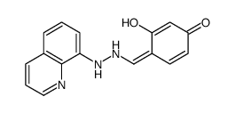 (4Z)-3-hydroxy-4-[(2-quinolin-8-ylhydrazinyl)methylidene]cyclohexa-2,5-dien-1-one结构式
