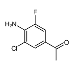 1-(4-氨基-3-氯-5-氟苯基)-乙酮结构式