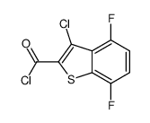 3-Chloro-4,7-difluoro-1-benzothiophene-2-carbonyl chloride Structure