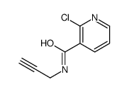 2-氯-n-(丙-2-炔-1-基)吡啶-3-甲酰胺结构式