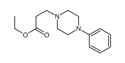 3-(4-苯基哌嗪-1-基)丙酸乙酯结构式