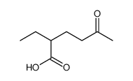 2-ethyl-5-oxohexanoic acid Structure