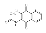 N-(7-chloro-5,8-dioxo-quinolin-6-yl)acetamide Structure