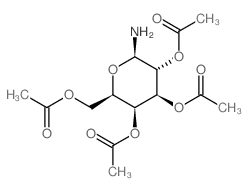 2,3,4,6-四-O-乙酰基-BETA-D-吡喃半乳糖胺结构式