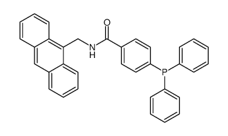 N-(anthracen-9-ylmethyl)-4-diphenylphosphanylbenzamide Structure