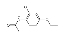 acetic acid-(4-ethoxy-2-chloro-anilide) Structure