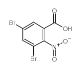 3,5-二溴-2-硝基苯甲酸结构式