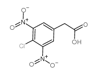 4-氯-3,5-二硝基苯乙酸结构式