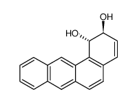 trans-1,2-dihydroxy-1,2-dihydrobenz[a]anthracene Structure