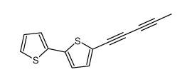 2-penta-1,3-diynyl-5-thiophen-2-ylthiophene Structure