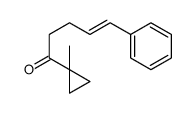 1-(1-methylcyclopropyl)-5-phenylpent-4-en-1-one结构式
