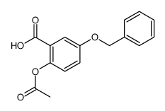 2-acetyloxy-5-phenylmethoxybenzoic acid Structure