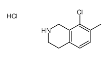 8-chloro-7-methyl-1,2,3,4-tetrahydroisoquinoline,hydrochloride结构式