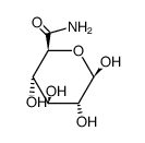 3β,4α,5β,6α-Tetrahydroxytetrahydro-2H-pyran-2α-carboxamide Structure