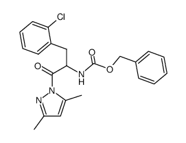 1-(N-benzyloxycarbonyl-2-chloro-phenylalanyl)-3,5-dimethyl-1H-pyrazole Structure