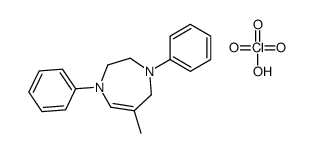 6-methyl-1,4-diphenyl-1,2,3,5-tetrahydro-1,4-diazepin-1-ium,perchlorate Structure