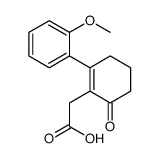 2-[2-(2-methoxyphenyl)-6-oxocyclohexen-1-yl]acetic acid Structure