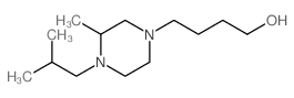 1-Piperazinebutanol,3-methyl-4-(2-methylpropyl)-结构式
