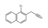 2-(1-bromonaphthalen-2-yl)acetonitrile结构式