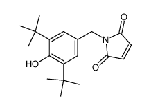 1H-Pyrrole-2,5-dione, 1-[[3,5-bis(1,1-dimethylethyl)-4-hydroxyphenyl]Methyl]- structure