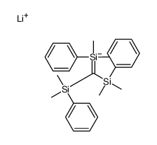 lithium,bis[dimethyl(phenyl)silyl]methyl-dimethyl-phenylsilane结构式