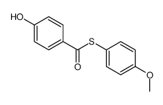 S-(4-methoxyphenyl) 4-hydroxybenzenecarbothioate结构式