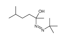 2-(tert-butyldiazenyl)-5-methylhexan-2-ol结构式